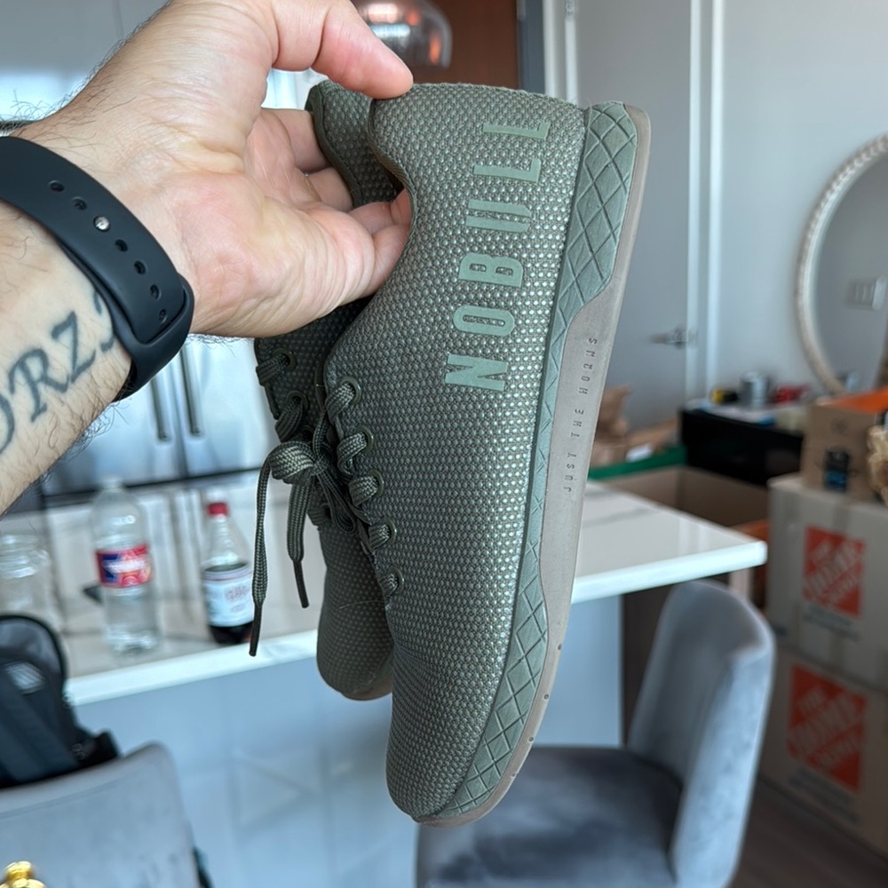 NOBULL Khaki Textured Trainers